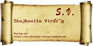 Stojkovits Virág névjegykártya
